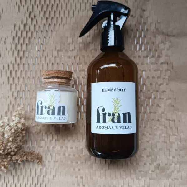 Kit - Vela + Home Spray Pêssego Caramelizado Fran Aromas - Imagem 2