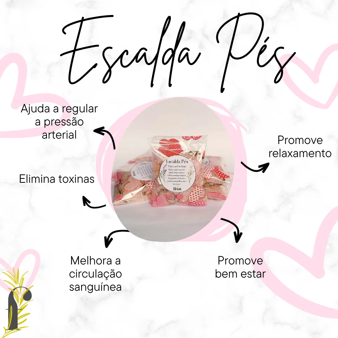 10 Escalda Pés - Capim Limão e Eucalipto